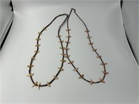 Pair of Native American Fetish necklaces