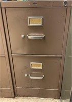 29x15x22 Metal 2 Drawer File Cabinet