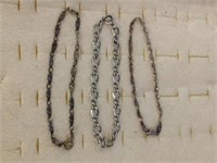 925 & UNMARKED BRACELET CHAINS LOT