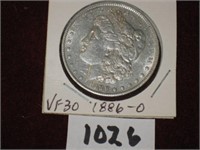 1886o Morgan Silver Dollar VF30