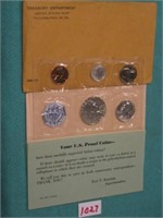 1959 Silver U.S. Proof Set…Spot-free.