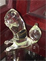 KANAWHA ART GLASS SQUIRREL DUMBAR, W. VIRGINIA