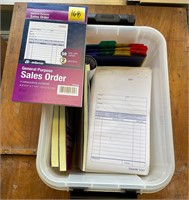 Supplies Sales Order Pads Filers