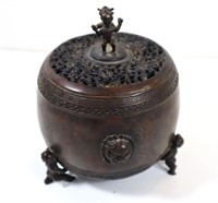 ANTIQUE Bronze Chinese Incense Burner