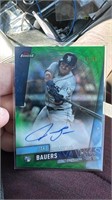 2019 Topps Finest Jake Bauers Rookie Auto RC