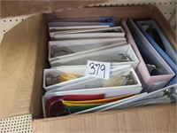 large box of binders.