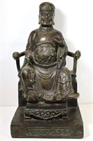 ANTIQUE Chinese Bronze Buddah Style Statue 19"