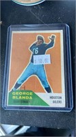 1960 Fleer George Blanda Card Houston