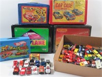 Hot Wheels/Matchbox 1980s Lot w/Cases