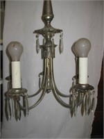 Vintage Chandelier with Prisms…(9) additional pri.