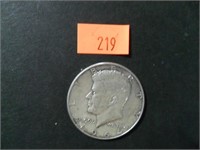 1964 90% Silver JFK Half Dollar= AU