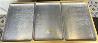 X3 28x18 Vollrath Metal Commercial Cookie Sheets