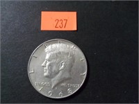 1968 40% Silver JFK Half Dollar= AU