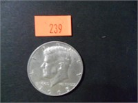 1965 40% Silver JFK Half Dollar= AU