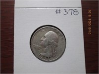 1953 D Washington Silver Quarter