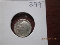 1963 D Roosevelt Silver Dime - AU