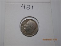 1953 AU  Roosevelt Silver Dime