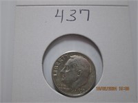 1959 D AU Roosevelt Silver Dime