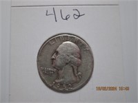 1952 Washington Silver Quarter