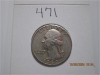 1960 AU Washington Silver Quarter