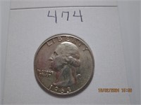 1963 D AU Washington Silver Quarter