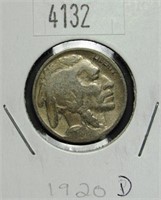 1920 D Buffalo Nickel VG8 Condition