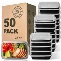 WGCC Meal Prep Containers, 32OZ 50 Pack Extra-thic