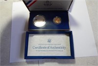 1987 US Mint Constitution Coins 90% Gold, Silver