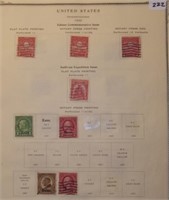 1929 Rotary Press Stamp Sheet