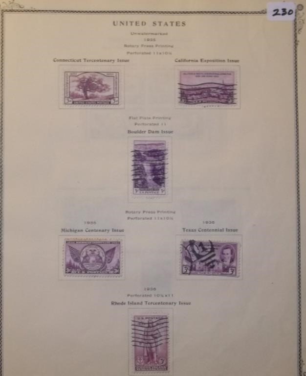1935 Rotary Press Sheet