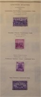 1938 USPS Sheet 4 Stamps