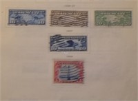 1918-19 Air Post Stamps Sheet