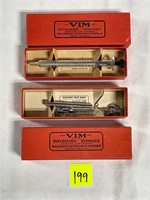 Vtg NIB VIM Glass Hypodermic Syringe Hardwares