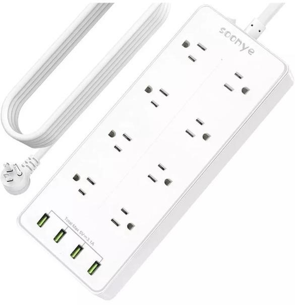 Soonye smart USB surge protector power strip