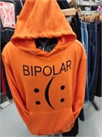 Orange bipolar hoodie