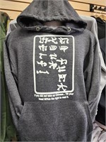 Dark grey adult hoodie