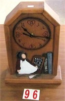 wooden Desk clock