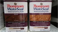 2 Thompsons Water Seal Solid Stain-Acorn Brown &