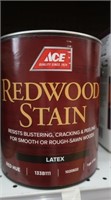 Ace Redwood Latex Stain Red hue 113B111-1 Gal