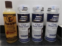 DEFT Semi-Gloss Gloss & Satin Clear Wood Finish,