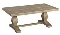 Reclaimed Natural Coffee Table, 28"Dx50"Wx19"H