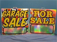 6 Holographic Sale Signs