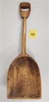 Early Carved Wooden Shovel