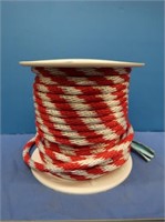 Spool of Solid Poly Rope 5/8"-Red & White (not