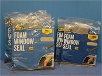 5 MD Foam Window Seal-2 XS 1/8"x1/4"x17', 3 Sm