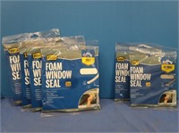 6 MD Foam Window Seal-2 XS 1/8"x1/4"x17', 4 Sm