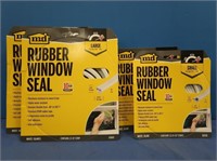 MD Rubber Window Seal-2 Sm 7/32"x3/8"x17', 2 Lg