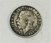 1918 UK VICTORIA 3 PENCE 925 SILVER