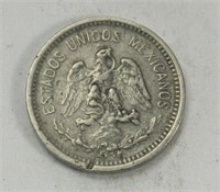 MEXICAN 1907 5 PENNY NICKEL COIN