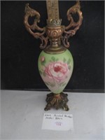 Hand Painted Pocelain with metal vase
